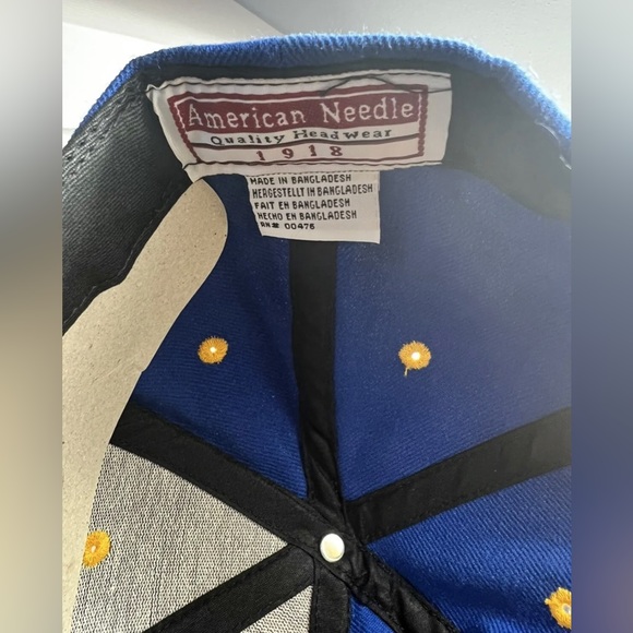 🔥Vintage MLB Milwaukee Brewers Snapback Hat 90s American Needle 1918 NWT - Picture 4 of 6